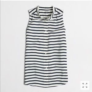 J. Crew - Navy Striped Top